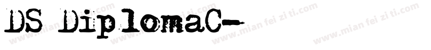 DS DiplomaC字体转换